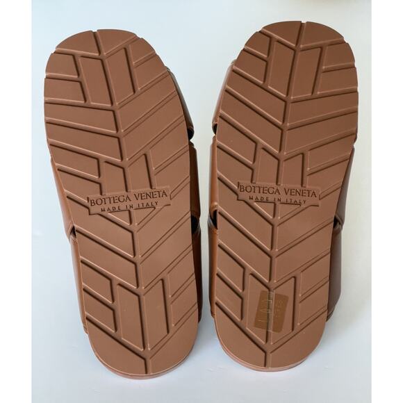 Bottega Veneta Men\'s Bridge Calf Leather Sandals Brown 10 US 754187 IT NIB $990 main image 4